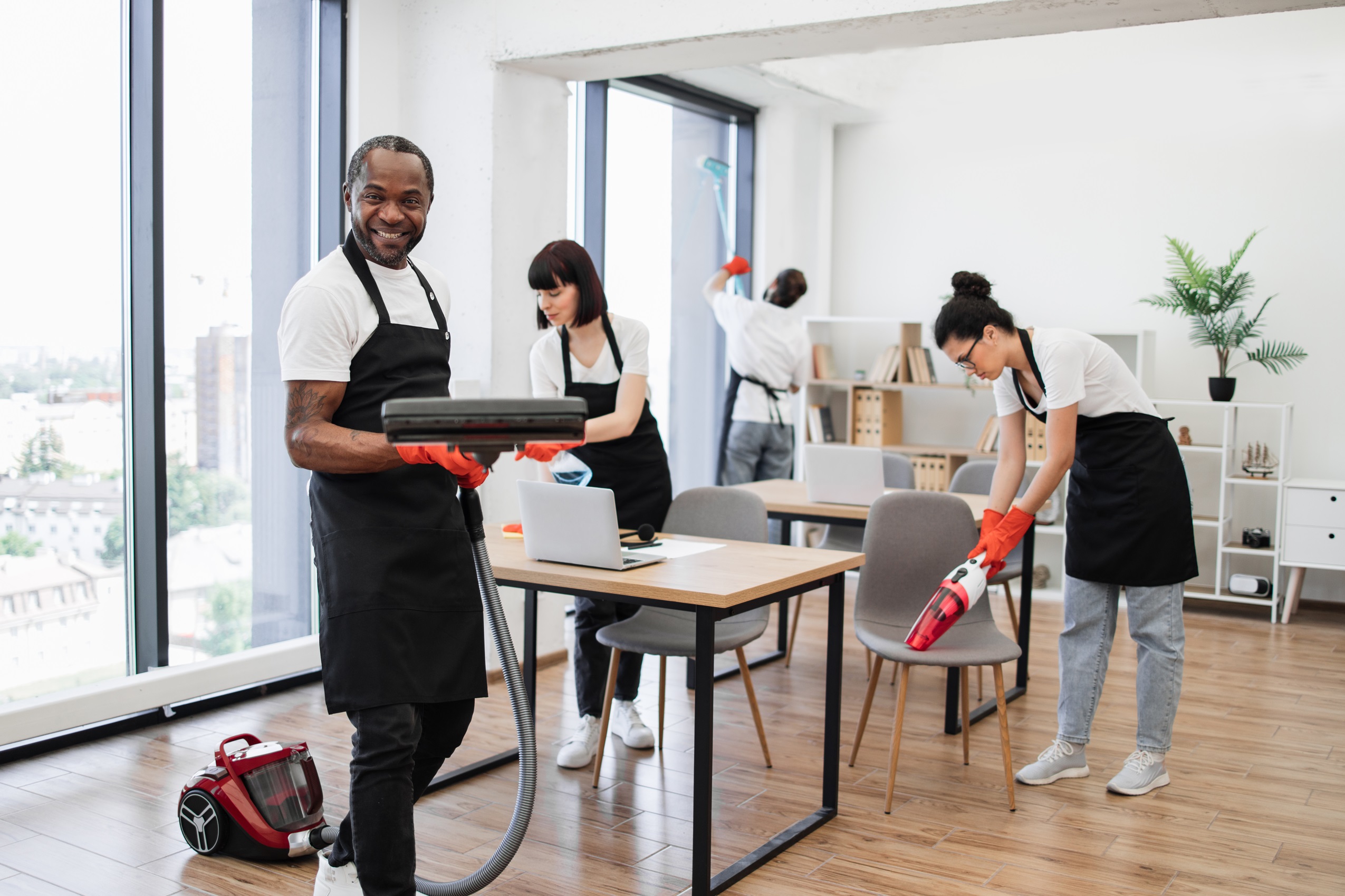 african american man using vacuum cleaner to clean 2024 01 17 19 43 36 utc 3