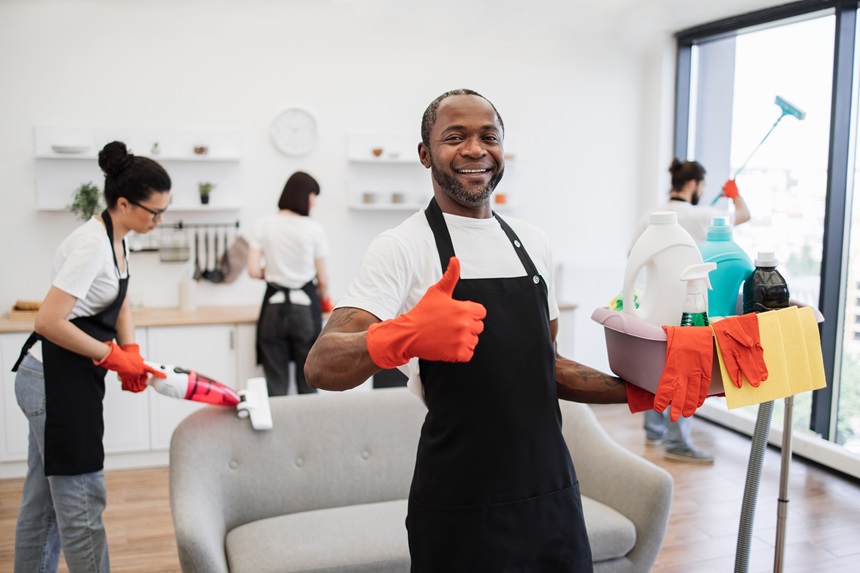 african man professional cleaning worker pointing 2024 01 17 19 36 35 utc